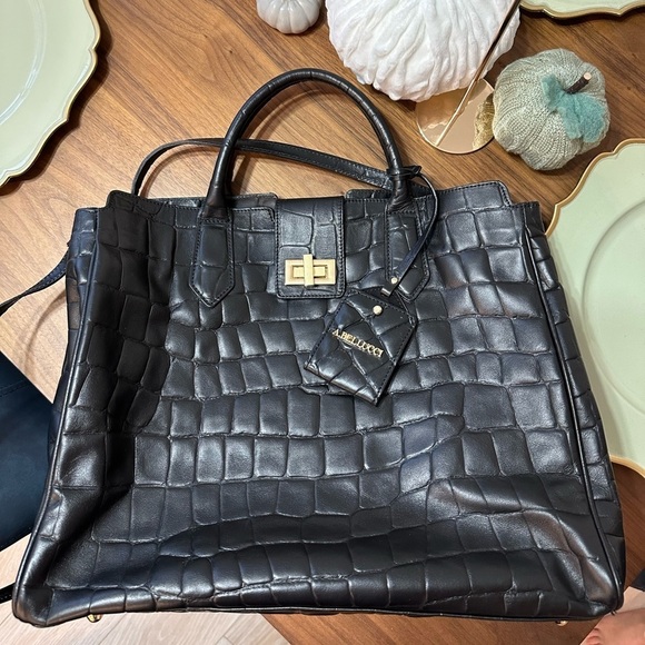 A. BELLUCCI ITALY Leather Bag Large tote - Picture 4 of 8